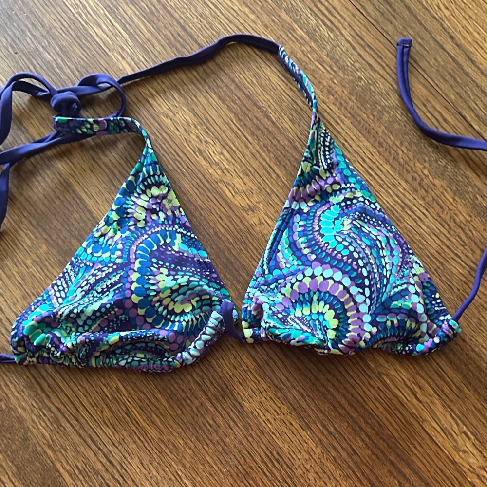 GAP Vibrant Blue and Purple Bikini Top